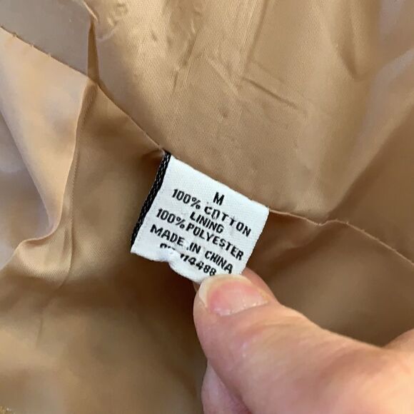 Military Style Beige Twice Lightweight  Jacket Size Medium - Picture 9 of 10